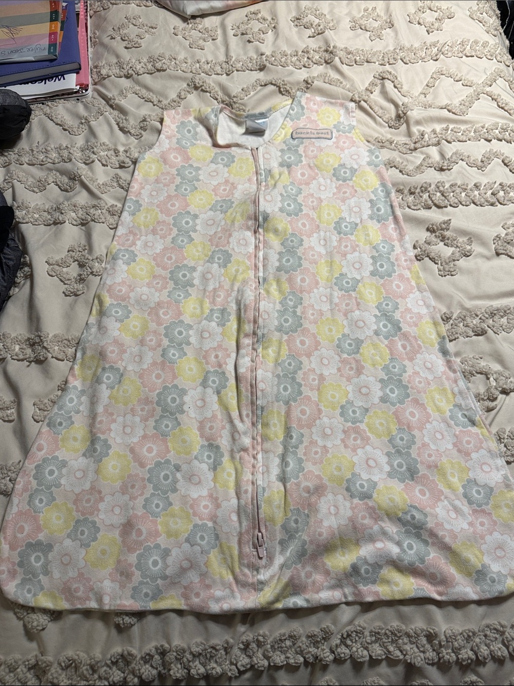 Halo Floral Sleep Sack in Pink, Yellow & Gray